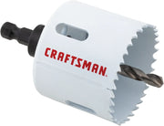 View of CRAFTSMAN Hole Saws on white background