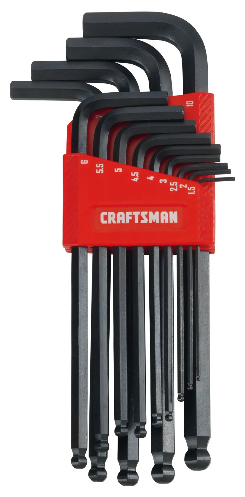 Craftsman hex key set CMHT26009 white background beauty shot front angle