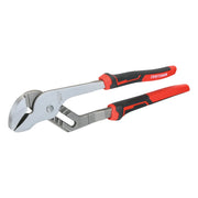 Photo of Craftsman CMHT81721 groove joint pliers with red and black comfort grip handles, side angle on white background.