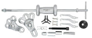 Photo of Craftsman puller tool kit CMMT14140 with metal components arranged on white background.
