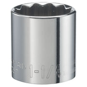 Craftsman socket, chrome finish, 1-1/4 inch size, SKU CMMT47517, photographed front angle on white background.