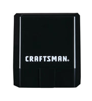Front view photo of Craftsman CMMT77695 black tool case with bold logo, on white background.
