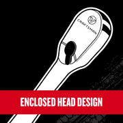 Craftsman graphics of ratchet tool enclosed head, with SKU CMMT86503V, black and white illustration.
