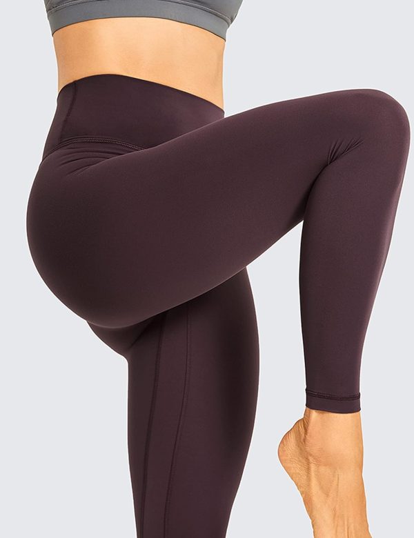 Crz Yoga Womens Brushed Naked Feeling Workout Leggings High Waisted Gym Compression