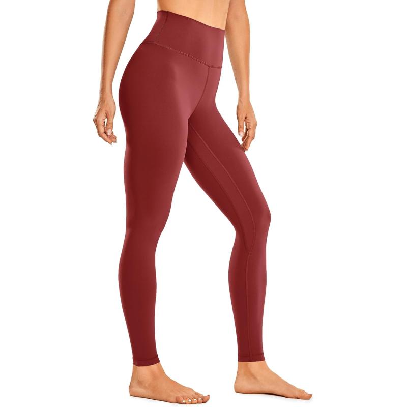 Crz Yoga Womens Brushed Naked Feeling Workout Leggings High Waisted Gym Compression